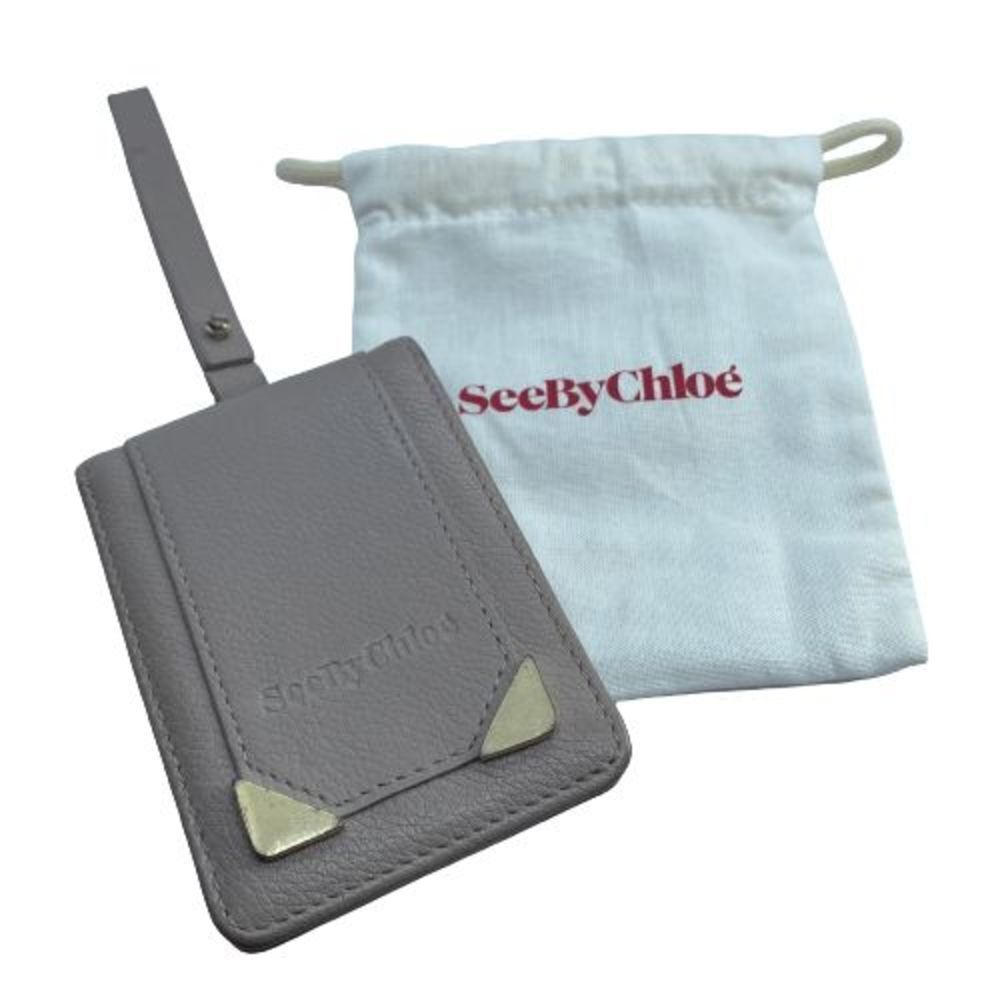 See By Chloe Tan Leather Attachable Card / ID Case w/ Dust Bag